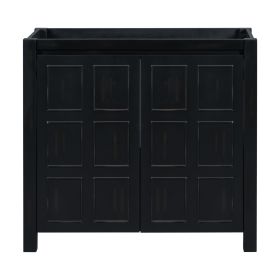 [Cabinet Only] 36" Bathroom Vanity-Retro Espresso