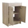 24 Inch Freestanding Bathroom Vanity(KD-Packing)