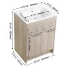 24 Inch Freestanding Bathroom Vanity(KD-Packing)