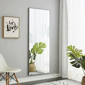 Third generation packaging upgrades include solid wood frame full-length mirrors, dressing mirrors, bedroom entrances, decorative mirrors (Color: Grey)