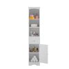 Tall Bathroom Cabinet;  Freestanding Storage Cabinet with Drawer;  MDF Board;  Adjustable Shelf