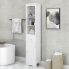 Tall Bathroom Cabinet;  Freestanding Storage Cabinet with Drawer;  MDF Board;  Adjustable Shelf